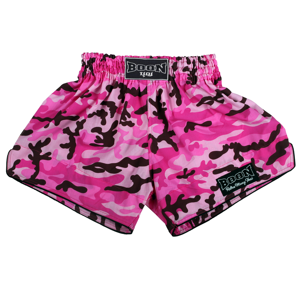 RSCP Retro Muay Thai Shorts CAMO PINK