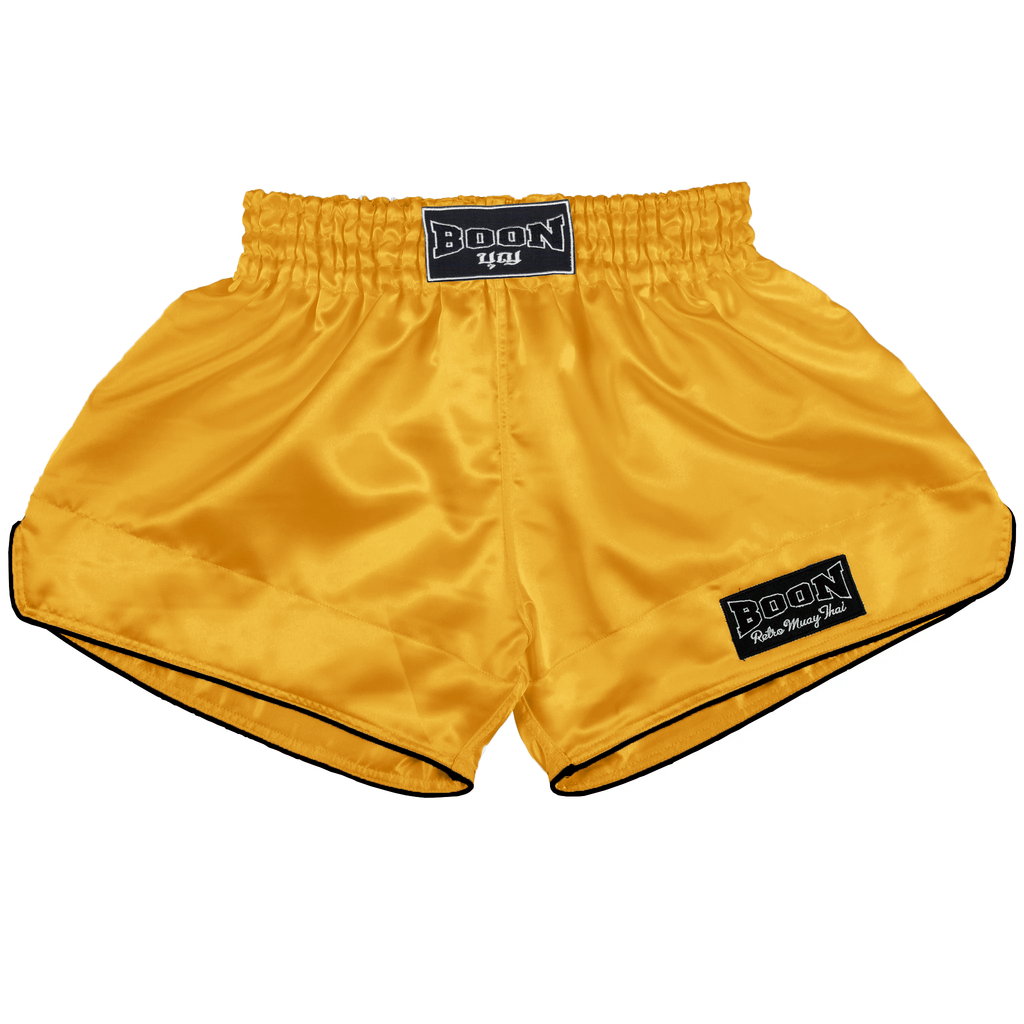 RSYG Retro Muay Thai Shorts YELLOW-GOLD